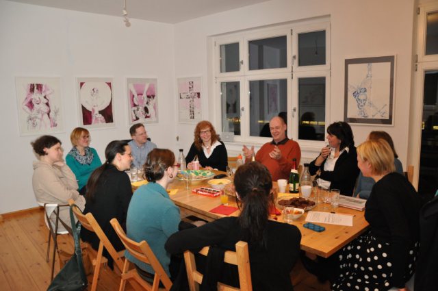 Dienstag, den 25.2. - Salon bei Susanne Haun (c) Foto von M.Fanke